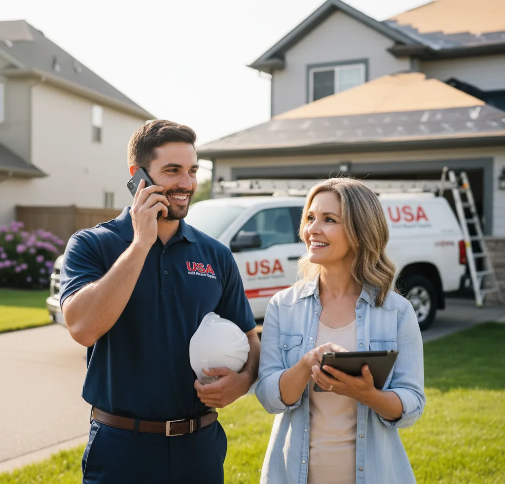 USA Roof Repair Experts customer support in Mapleville